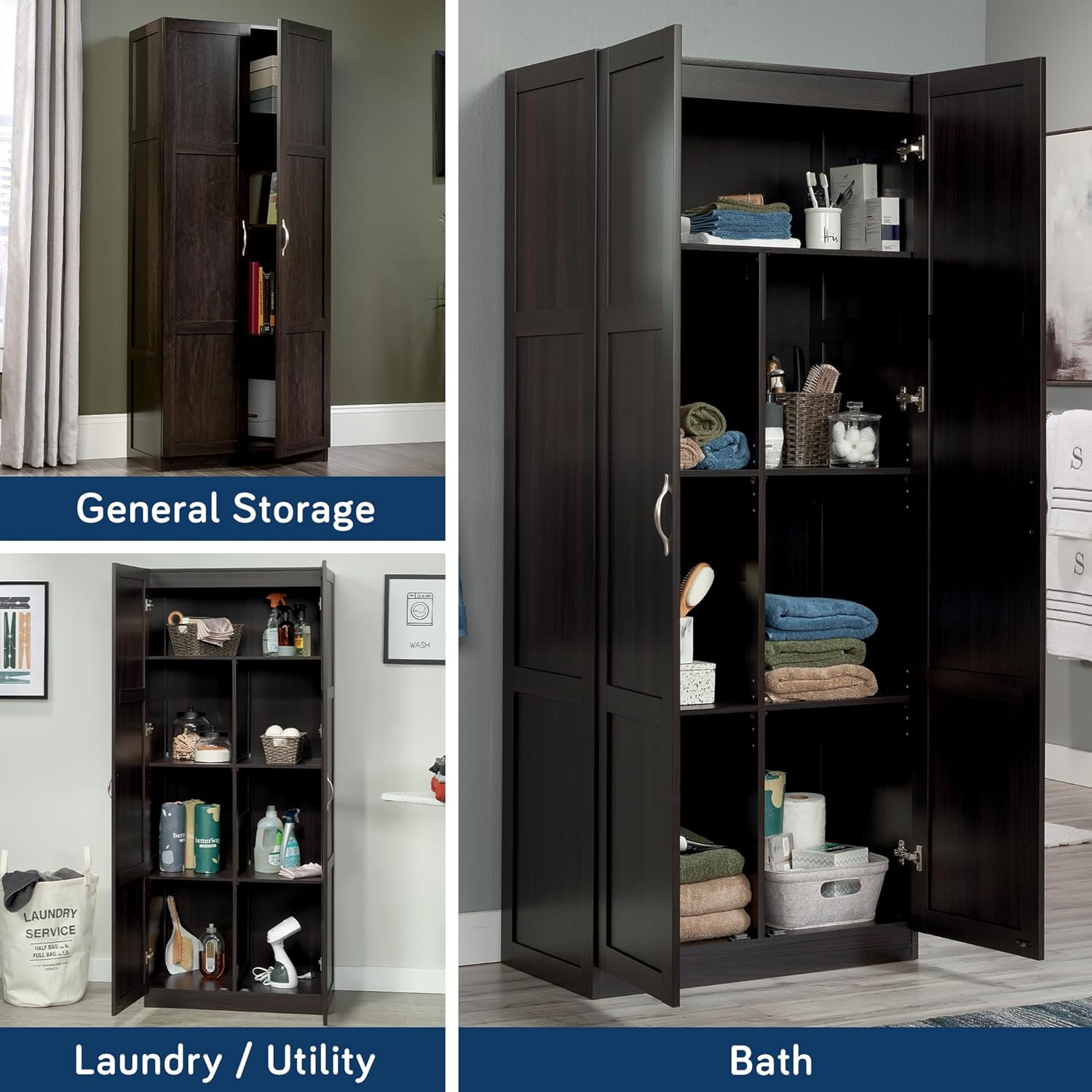 Sauder Select Storage Cabinet with Adjustable Shelves
