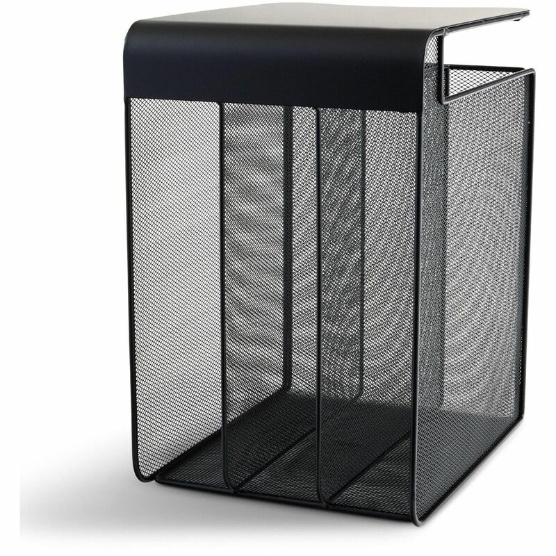 SAFCO Onyx Hanging Under-Desk Organizer, Steel Mesh