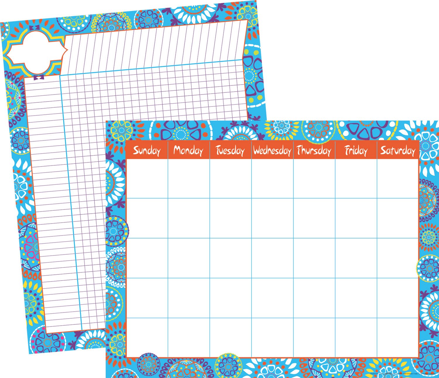 Barker Creek Calendar and Incentive Chart Set