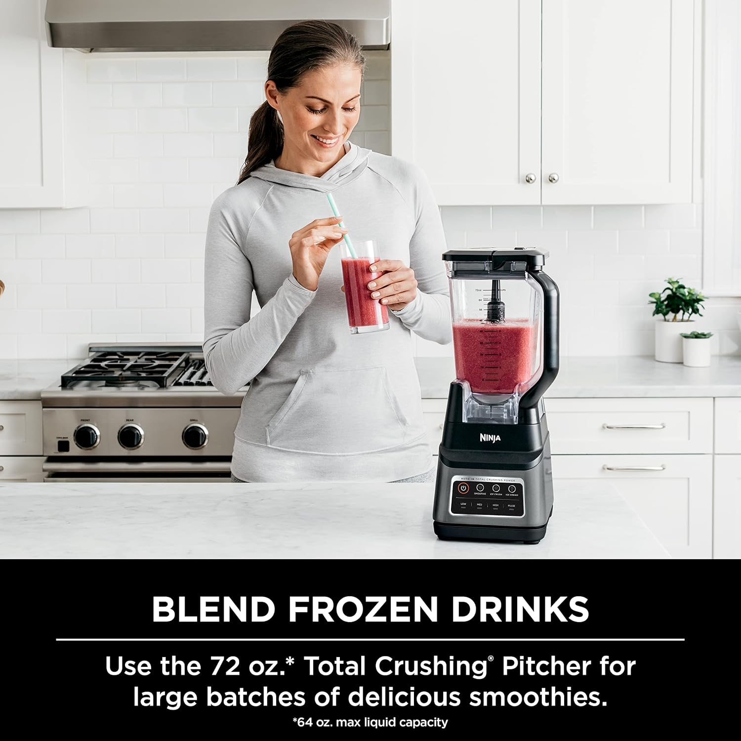 NINJA Professional Plus Blender with Auto-iQ, 1400 Peak Watts, 72-oz Total Crushing Pitcher