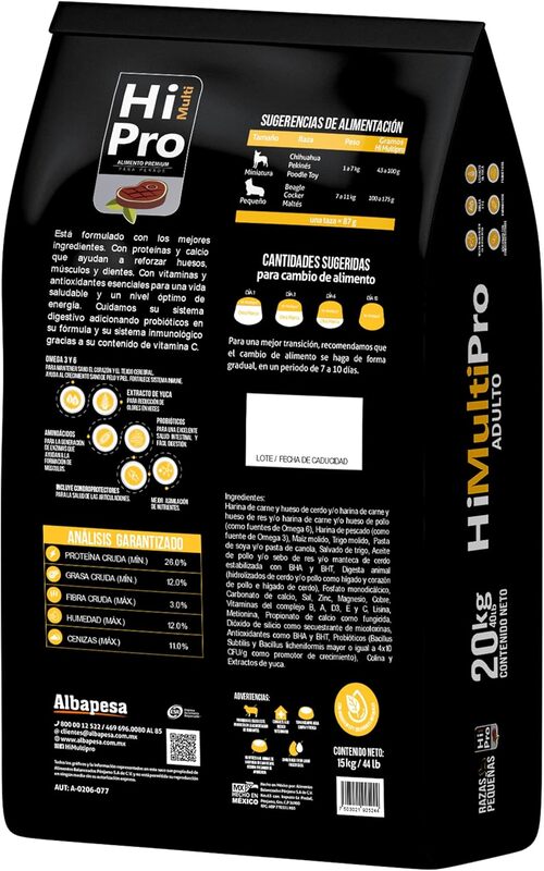 Alimento Premium para Perro Adulto Razas PEQUEÑA