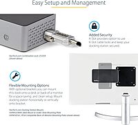 StarTech.com Universal USB-C and Thunderbolt Docking Station
