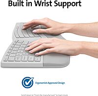 Kensington Pro Fit Ergonomic Wireless Keyboard and Mouse - Grey (K75407US)