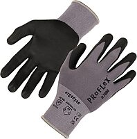 Ergodyne ProFlex 7000 Nitrile Coated Work Gloves, Foam Nitrile Palms for Flexible No Slip Grip - 15g, Touchscreen Capable