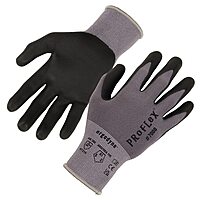 Ergodyne ProFlex 7000 Nitrile Coated Work Gloves, Foam Nitrile Palms for Flexible No Slip Grip, Abrasion Resistant, 15g, Touchscreen Capable, Gray, Extra Large