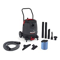 RIDGID 50338 1650RV Motor-on-Bottom Wet Dry Vacuum, 16-Gallon Shop Vacuum with Cart, 6.5 Peak HP Motor, Large Wheels