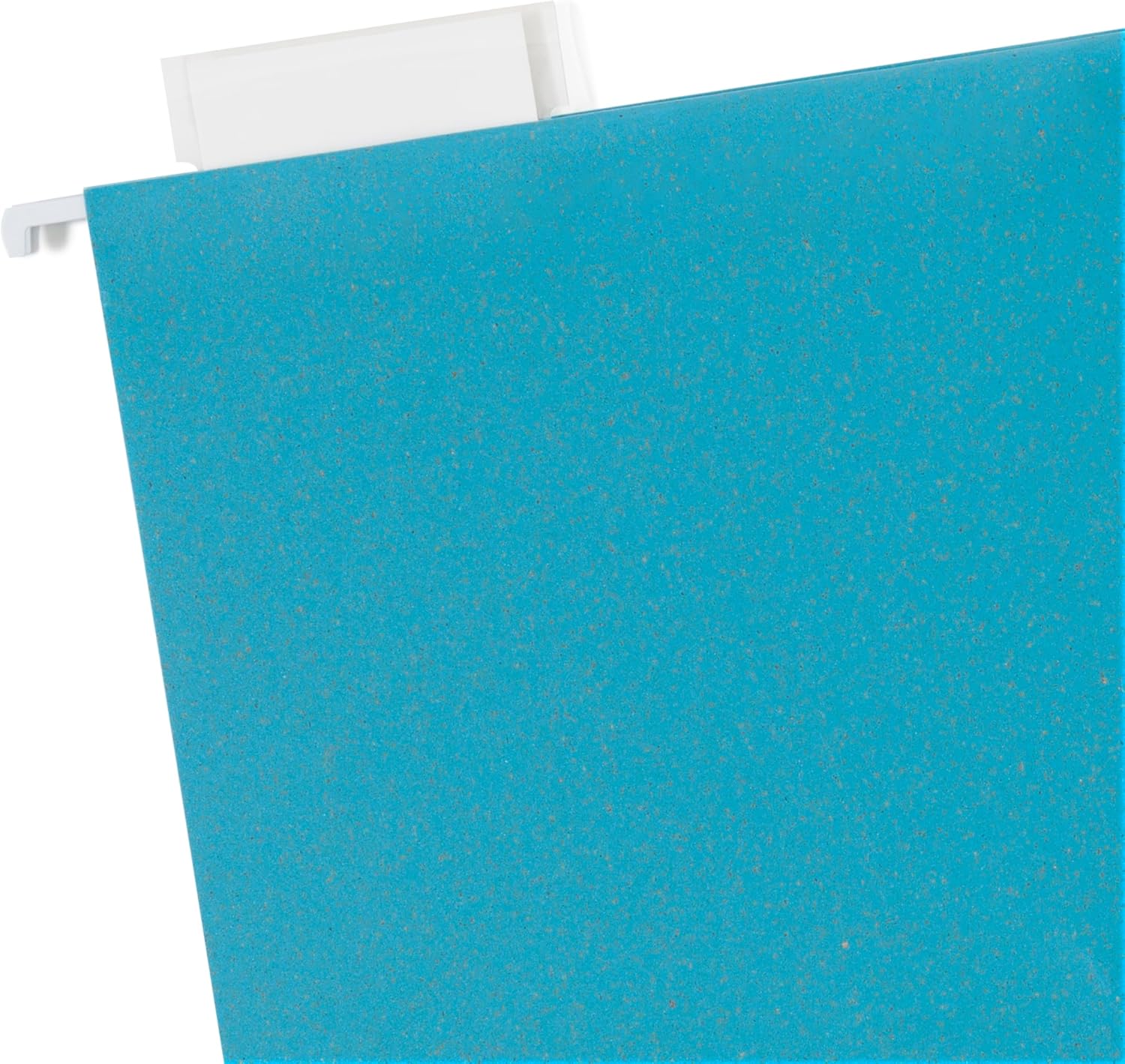 U Brands U-Eco Poly Hanging File Folders, Set of 12, Assorted Brights, White Metal Hanging Rods, Letter Size (6596U01-12)