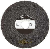 Scotch-Brite Multi-Finishing Wheel, Silicon Carbide, 6000 rpm, 6" Diameter x 2" Width, 1" Arbor, Coarse Grit (Pack of 1)
