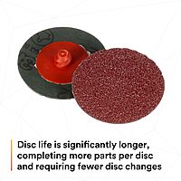 3M Cubitron II Roloc Fibre Disc 982C, 36+, TR, 4 in x NH, Die R400BB 36+ 4 in