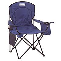 COLEMAN Portable Camping Chair with Built-In 4-Can Cooler, Cushioned Seat & Back