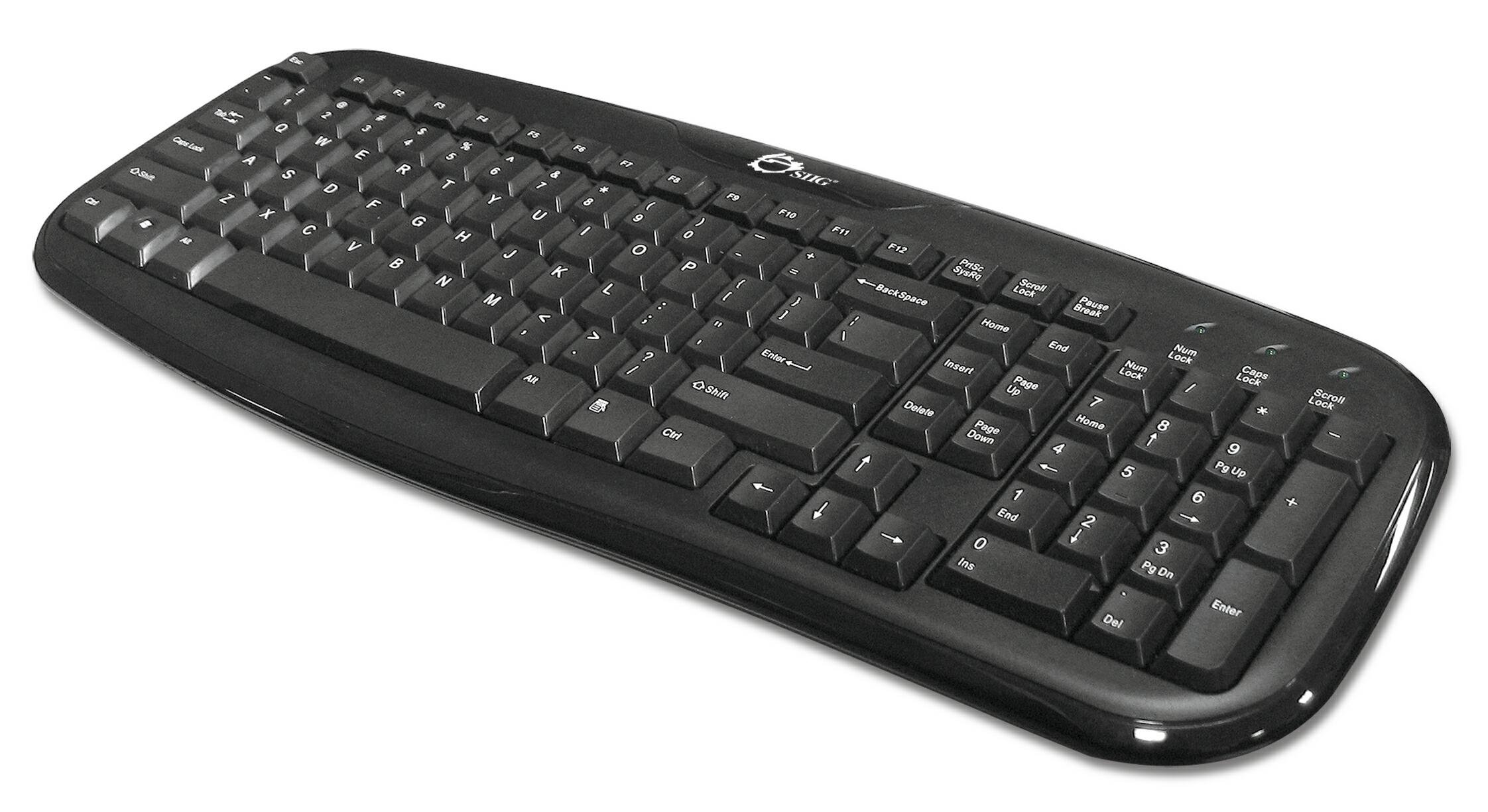 SIIG USB 1.1 Desktop Keyboard (JK-US0012-S1), Black