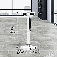 Luxor LuxPower Mobile AC and USB Charging Tower with 8 USB Charging Ports, 8 AC Outlets - White, 14" W x 14" D x 40" H