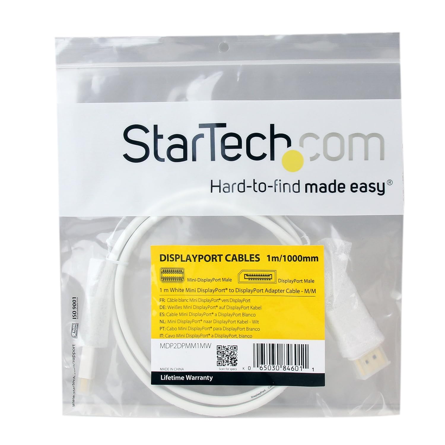 StarTech.com Mini DisplayPort to DisplayPort 1.2 Cable