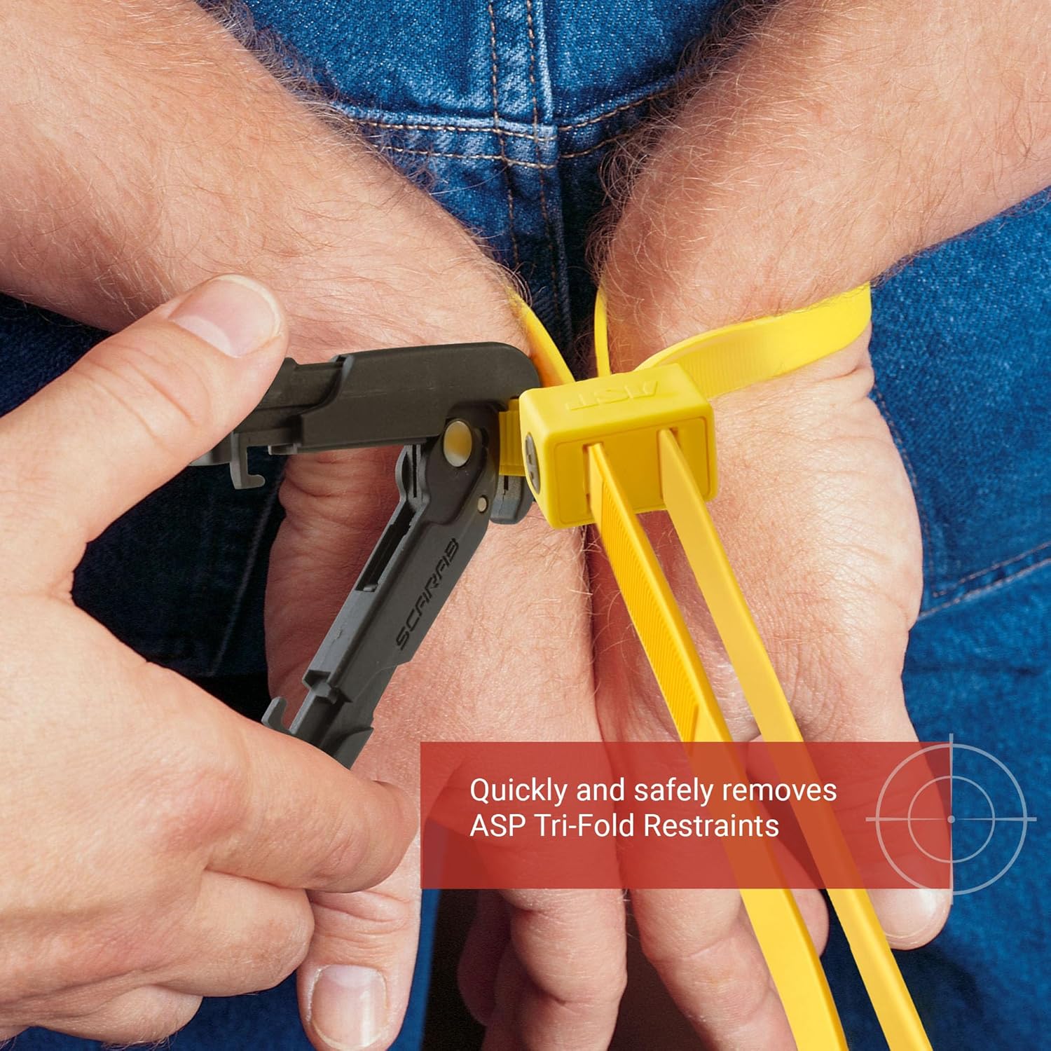 ASP Scarab Cutter for Tri-Fold Restraints, Clippers for Safe Removal of Disposable Cuffs