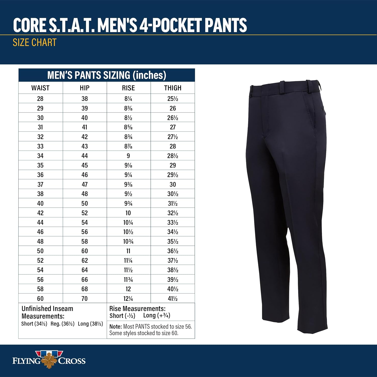 Flying Cross CORE STAT Men's Class A 4-Pocket Law Enforcement Pants