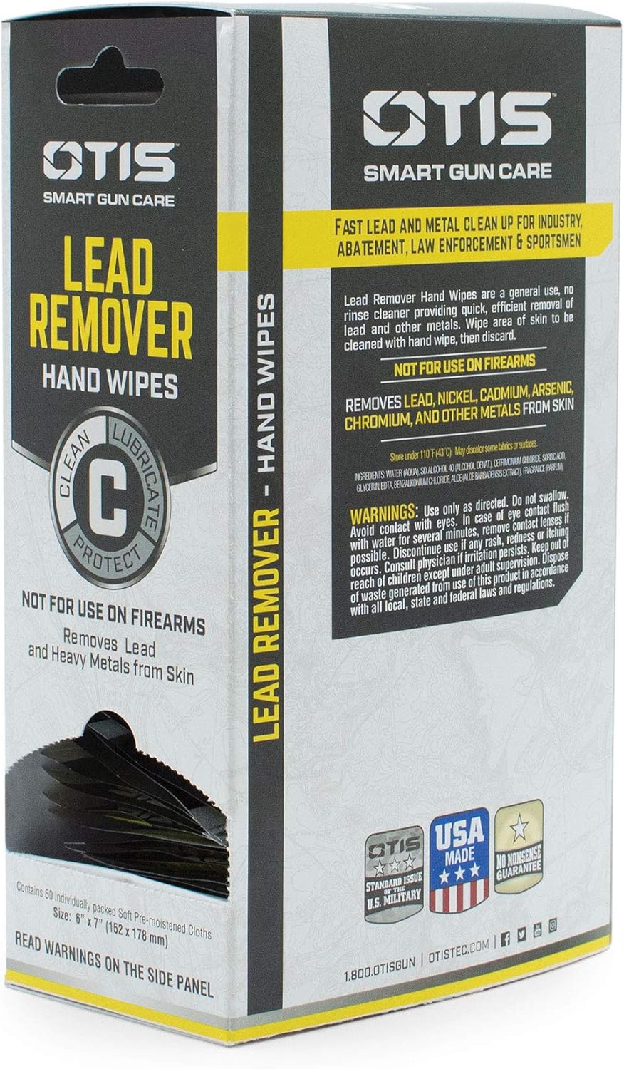 Otis Technology Lead Remover Hand Wipes, Multi (FG-LRW-50)