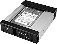 StarTech.com 5.25" to 3.5" Trayless Hard Drive Hot Swap Bay - Removable Hard Drive Bay for 3.5" SATA/SAS Drives