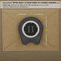 MAXPEDITION Gear Right to Bear Arms PVC Morale Patch