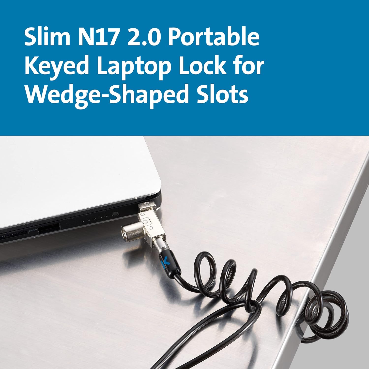 Kensington N17 Portable Keyed Laptop Lock for Dell and Alienware Laptops (K60511WW) Lock with bowl Portable Cable