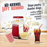Nostalgia Hot-Air Electric Popcorn Maker, 8 Cups, Retro Red