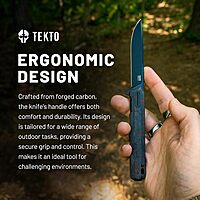 TEKTO F2 Bravo Folding Pocket Knife - D2 Steel Blade, Ceramic Ball Bearings - EDC - Snap