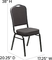 Flash Furniture HERCULES Series Crown Back Stacking Banquet Chair