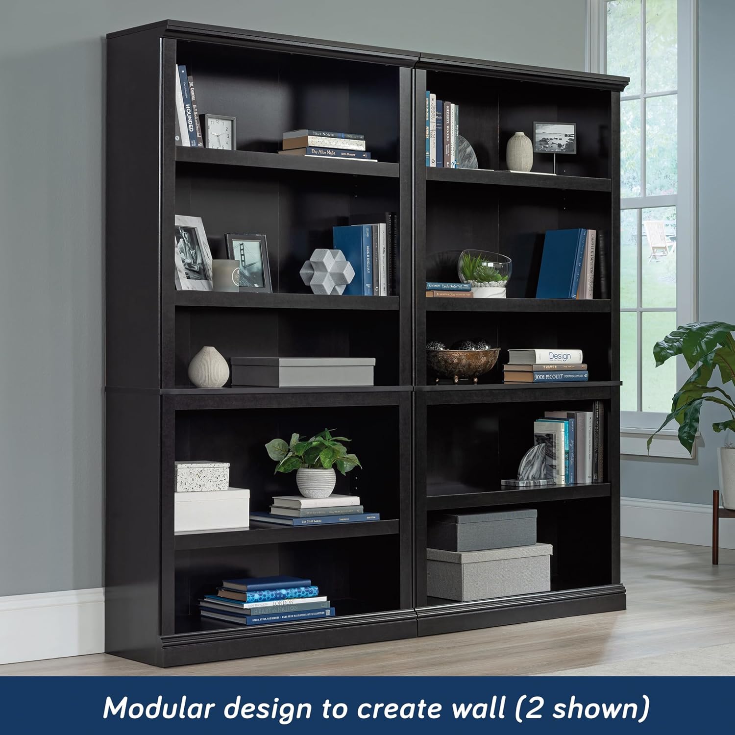 Sauder Select 5-Shelf Engineered Wood Bookcase