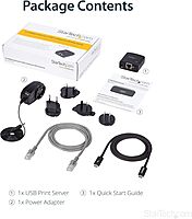 StarTech.com USB 2.0 10/100Mbps Network Print Server