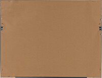 Kate and Laurel Calter Magnetic Framed Dry-Erase Calendar, Melamine, 21-1/4in x 27-1/2in, White, Gold Plastic Frame