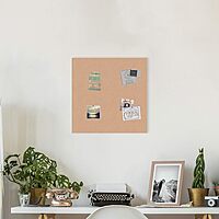 U BRANDS Cork Canvas Bulletin Board, Frameless