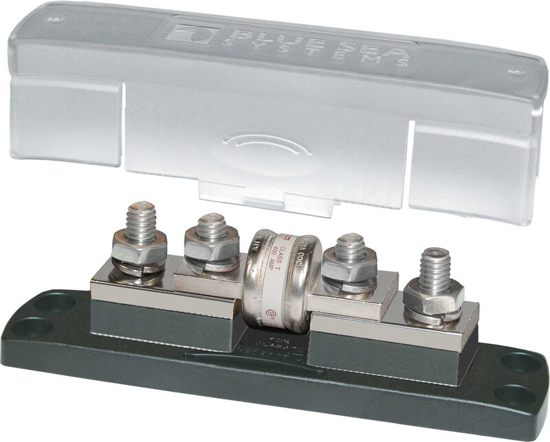 BLUE SEA SYSTEMS Class T Fuse Block with Insulating Cover
