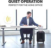 Fellowes LX85 Cross Cut 12-Sheet Home Office Paper Shredder with SafeSense, Black