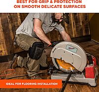 Ergodyne ProFlex 350 Protective Slip-Resistant Knee Pads, Gel Foam Padded Technology, Adjustable Straps, Black, 18350