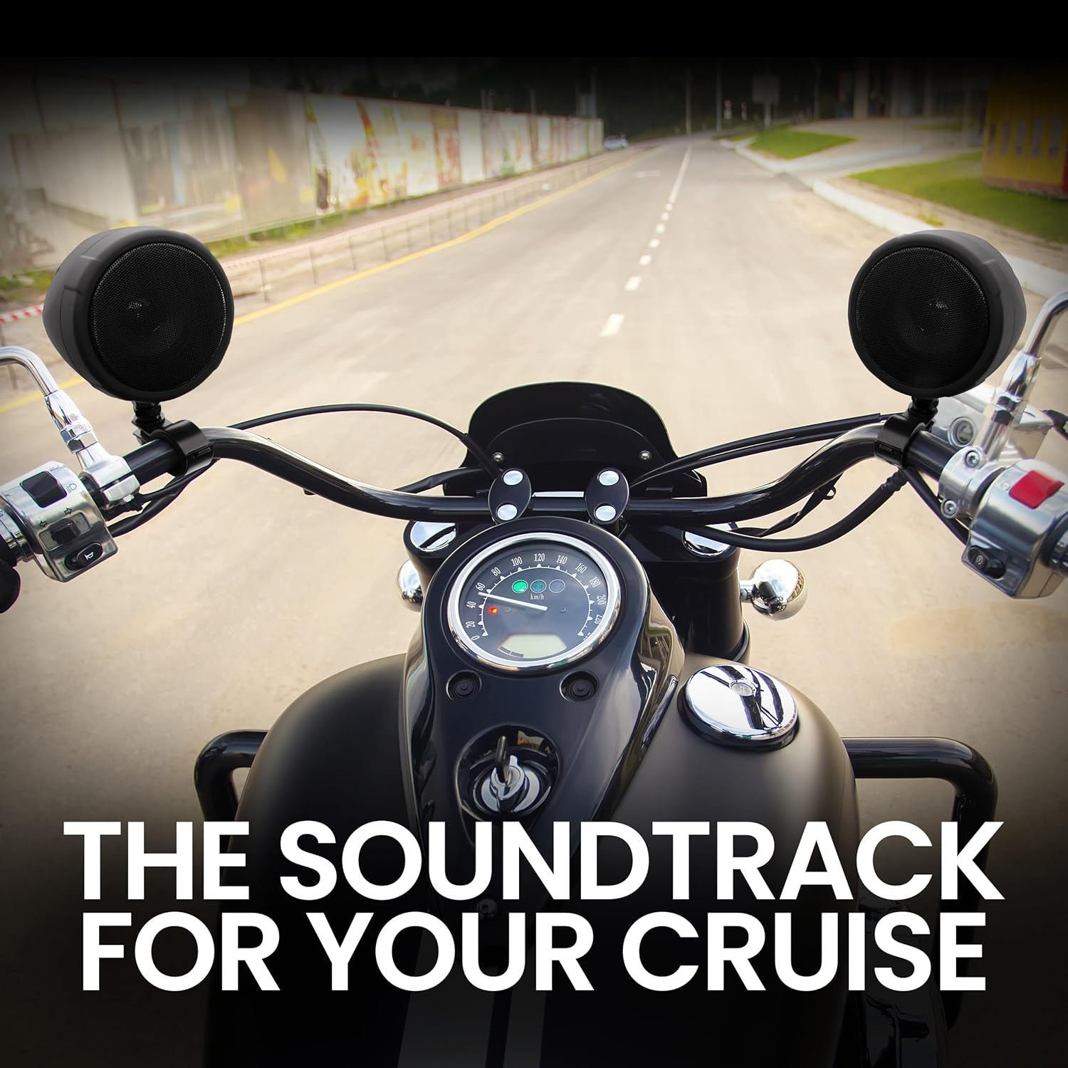 BOSS Audio Systems MCBK425BA 3 Inch Motorcycle Speakers – Built-in Bluetooth Amplifier, Weatherproof, Volume Control