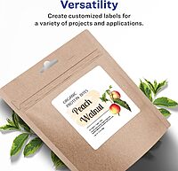 Avery Matte White Square Labels, Sure Feed Technology, 4" x 4"