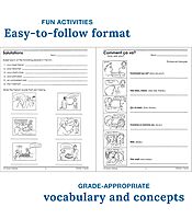 Carson Dellosa The 100 Series French Workbook, Parts of Speech, Vocabulary, Common Phrases, Sentence Building Skills, and More, Middle and High School Classroom or Homeschool Curriculum (Volume 5)