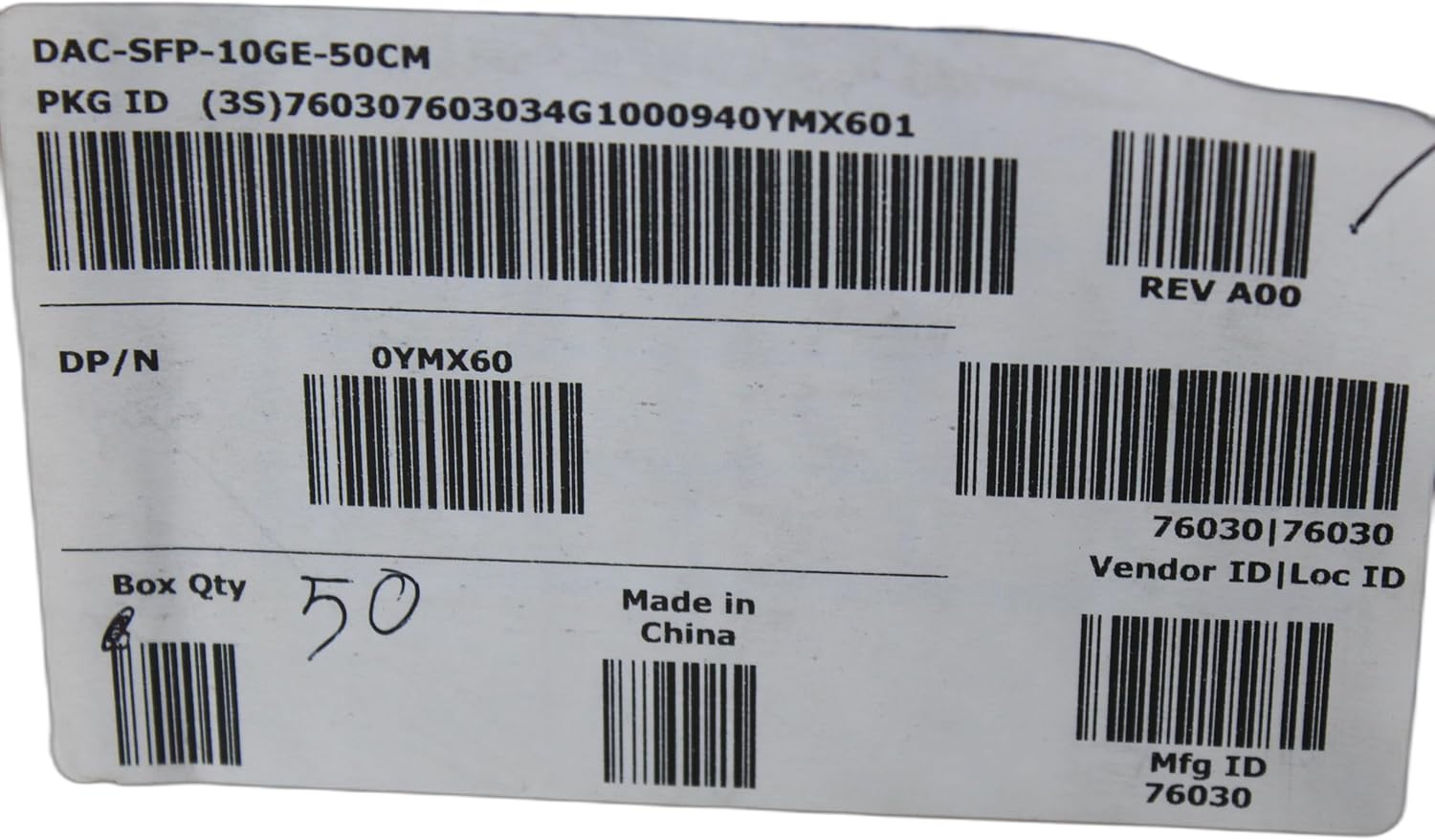 ADDON ARUBA NETWORKS DAC-SFP-10GE-50CM COMPATIBLE TAA COMPLIANT 10GBASE-CU SFP+