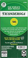 Ticonderoga My First Tri-Write Wood-Cased Pencils, Unsharpened, 2 HB Soft, Without Erasers, Yellow, 36 Count