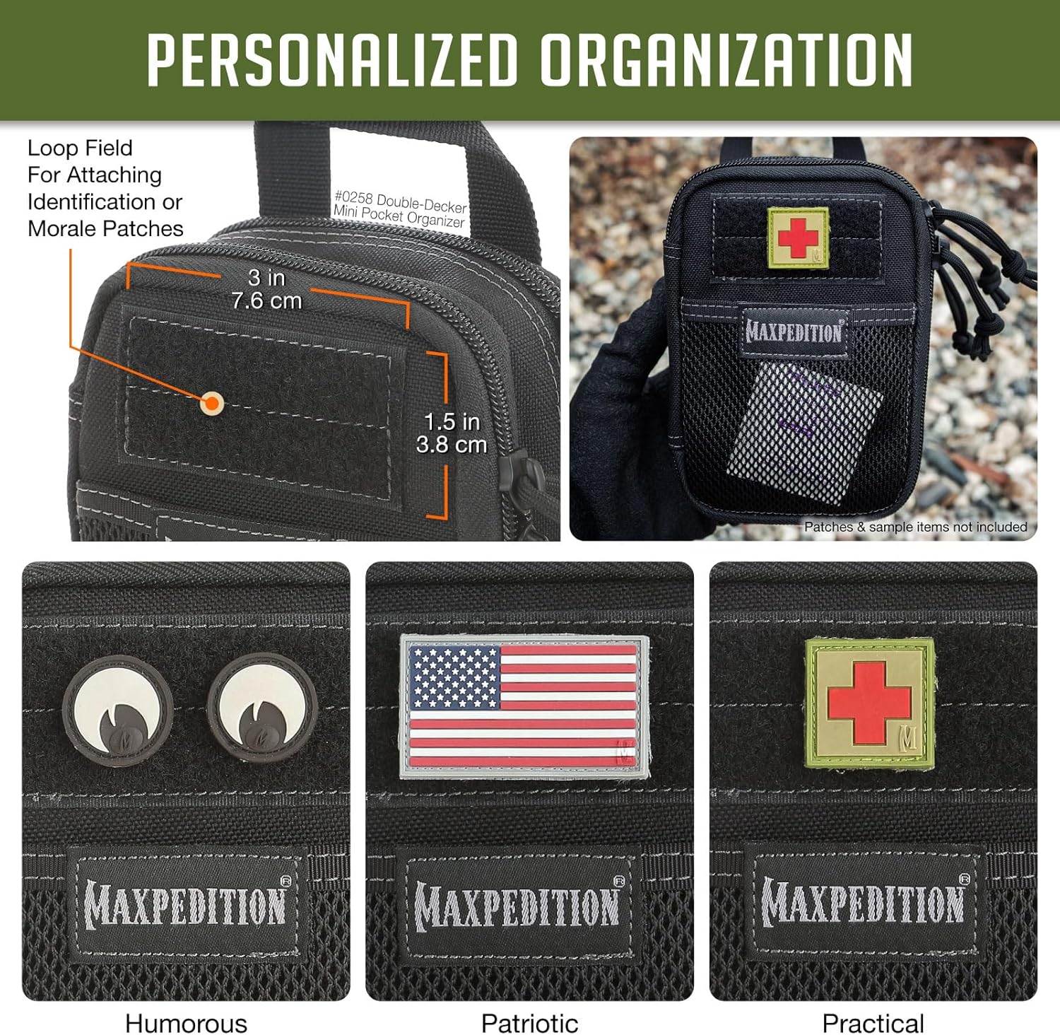 MAXPEDITION Double-Decker Mini Pocket Organizer EDC Pouch