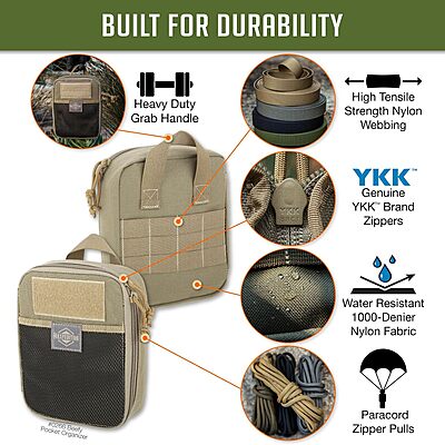 MAXPEDITION Beefy Pocket Organizer MOLLE-Compatible 1000D Nylon Tactical Pouch