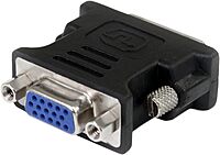 StarTech.com DVI to VGA Cable Adapter - Black - M/F - DVI-I to VGA Converter Adapter (DVIVGAMFBK)
