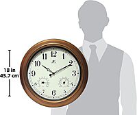 Infinity Instruments Craftsman Wall Clock, 18 inch, Copper