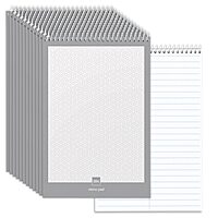 Office Depot(R) Steno Books, 6in. x 9in., Gregg Ruled, 70 Sheets, White, Pack Of 12