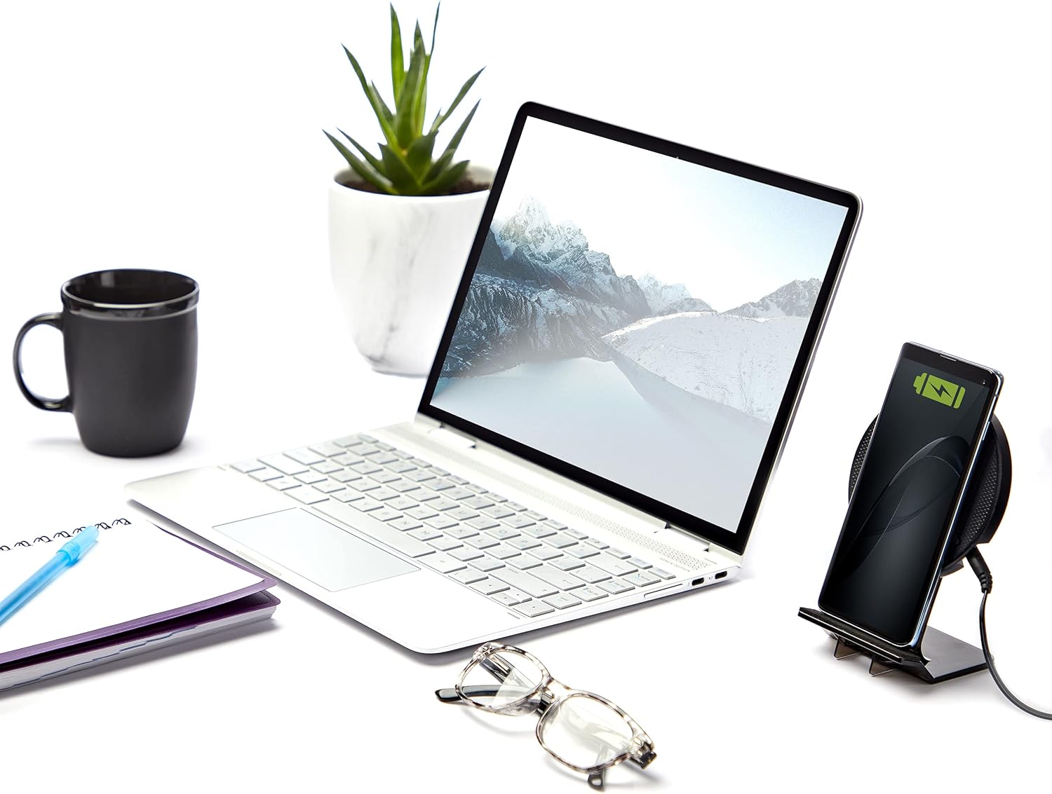 StarTech.com 15W Qi Wireless Charging Stand - Qi Certified Wireless Charger Stand or Pad - Adjustable