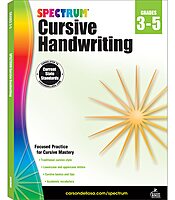 Spectrum Cursive Handwriting Workbook for Kids Ages 8 to 12, Letters and Cross-Curricular Words Cursive Handwriting Workbook