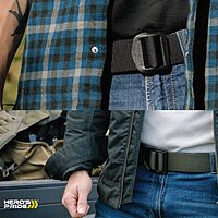Hero's Pride Tactical EDC Belt, Law Enforcement Standard Issue, High-Grade Nylon Webbing 1.5 in