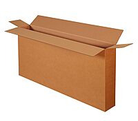 Aviditi HD54828FOL Side Loading Corrugated Cardboard Box 54" L x 8" W x 28" H, Kraft, for Shipping