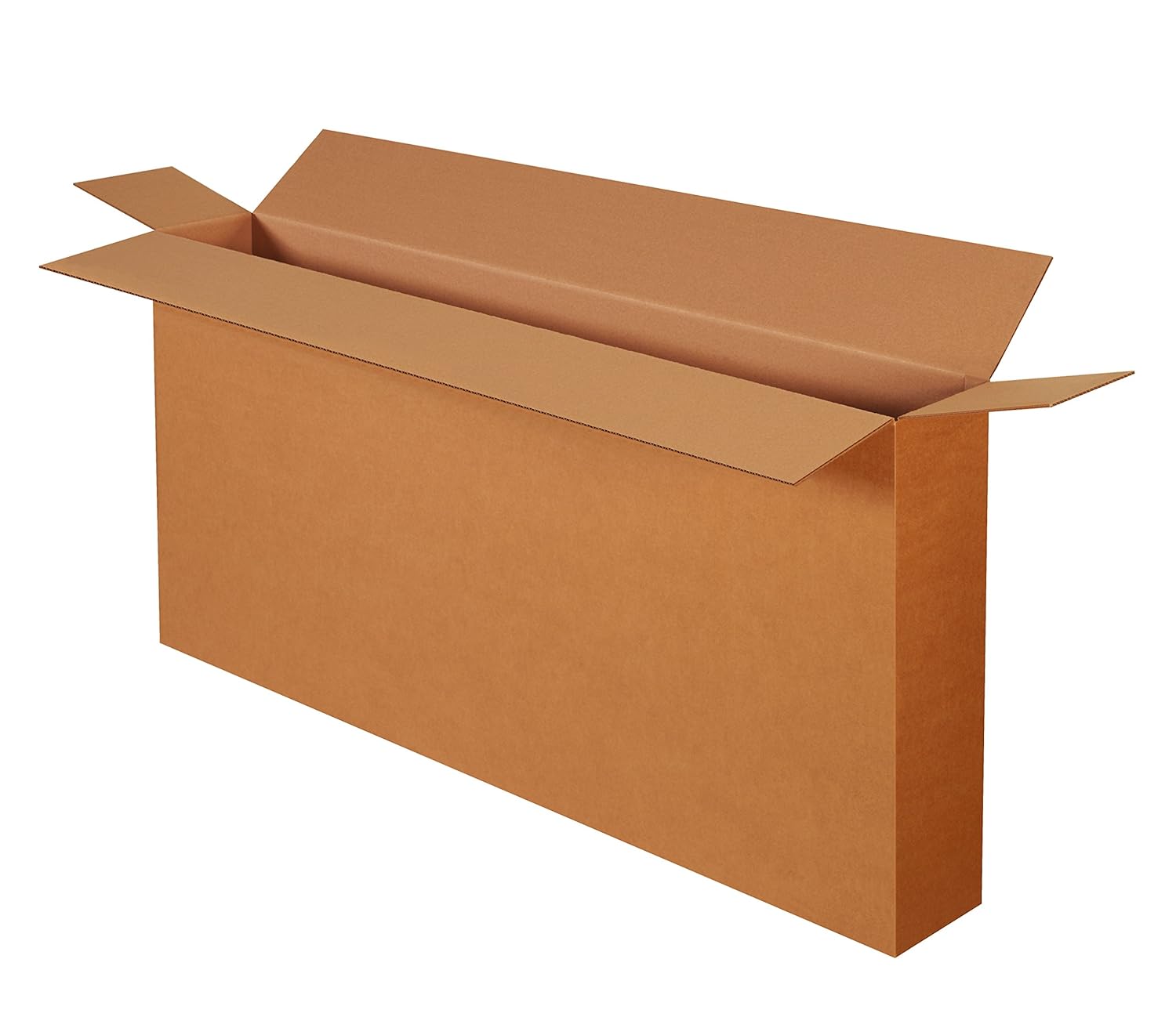Aviditi HD54828FOL Side Loading Corrugated Cardboard Box 54" L x 8" W x 28" H, Kraft, for Shipping