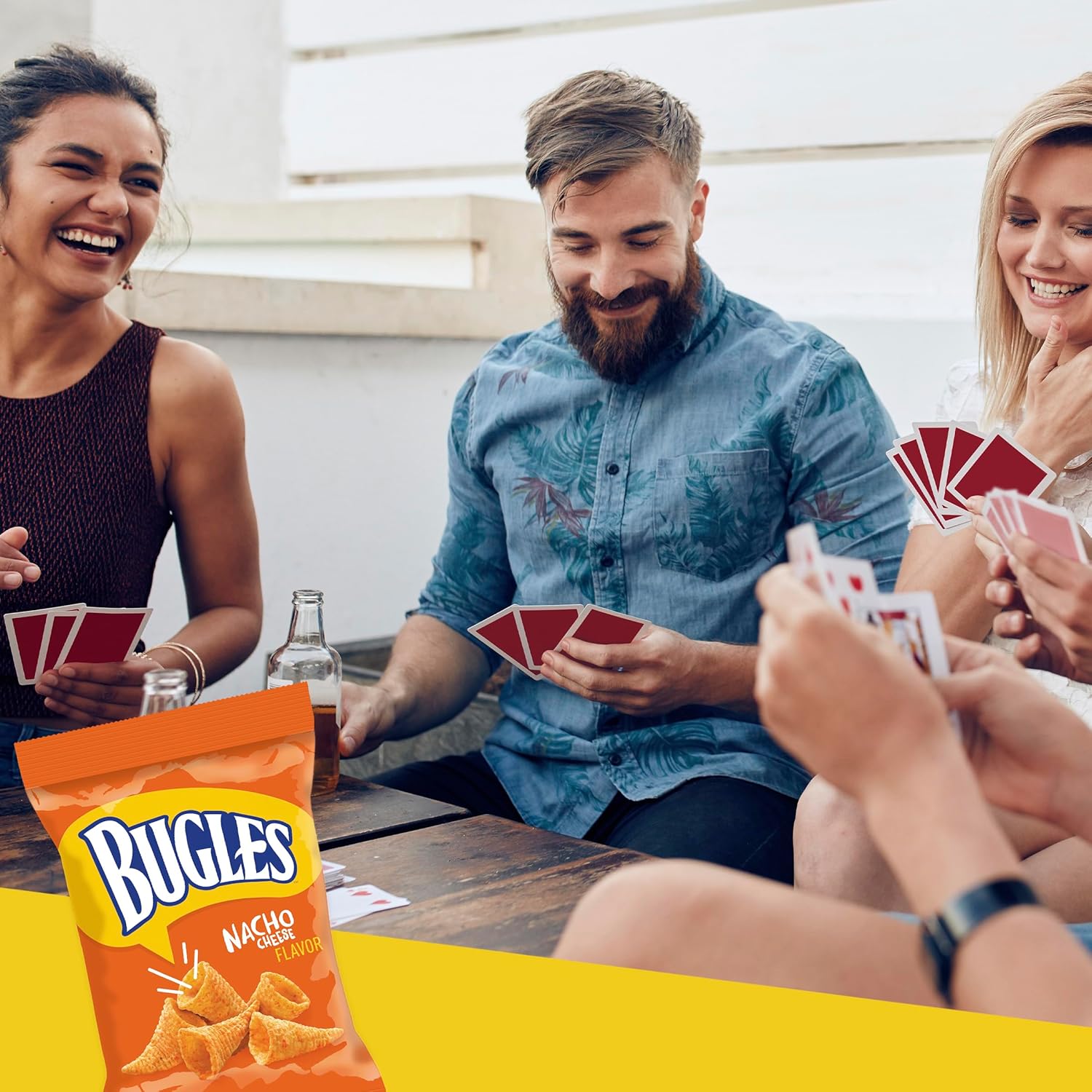 Bugles Corn Snacks, Nacho Cheese, 3 Oz (Pack of 6)
