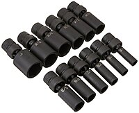 GREY PNEUMATIC 3/8" Drive 12-Piece SAE Universal Socket Set